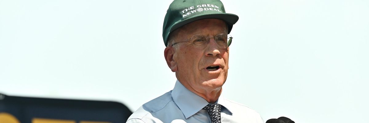 Rep. Peter Welch speaks at Go Bigger on Climate, Care, and Justice! on July 20, 2021 in Washington, D.C.