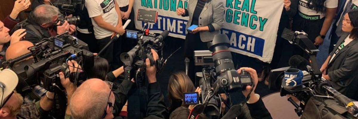 'Enough is Enough': Arrests Outside Pelosi's Office as Tlaib Backs Call for Immediate Trump Impeachment