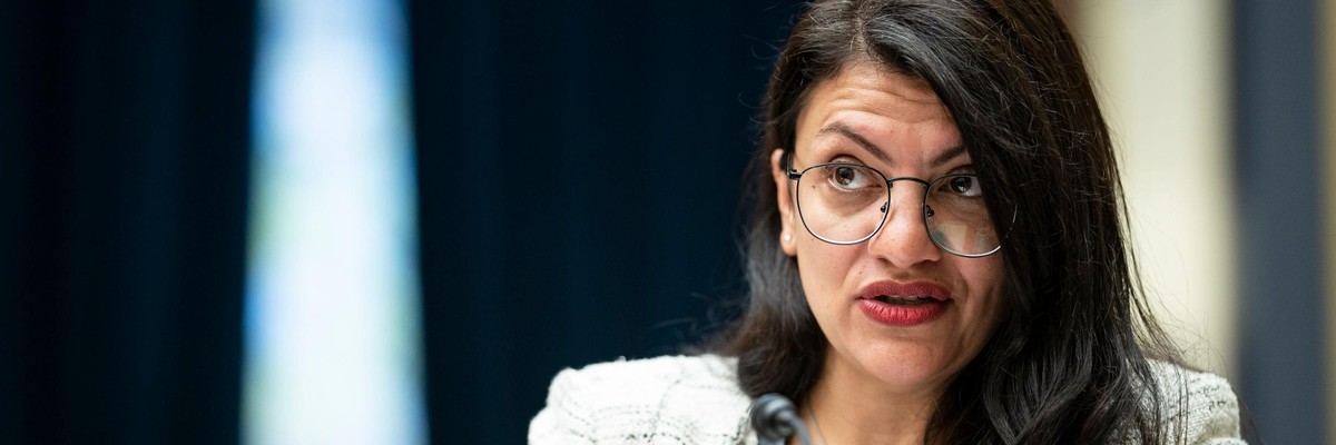 Rep. Rashida Tlaib speaks at a hearing
