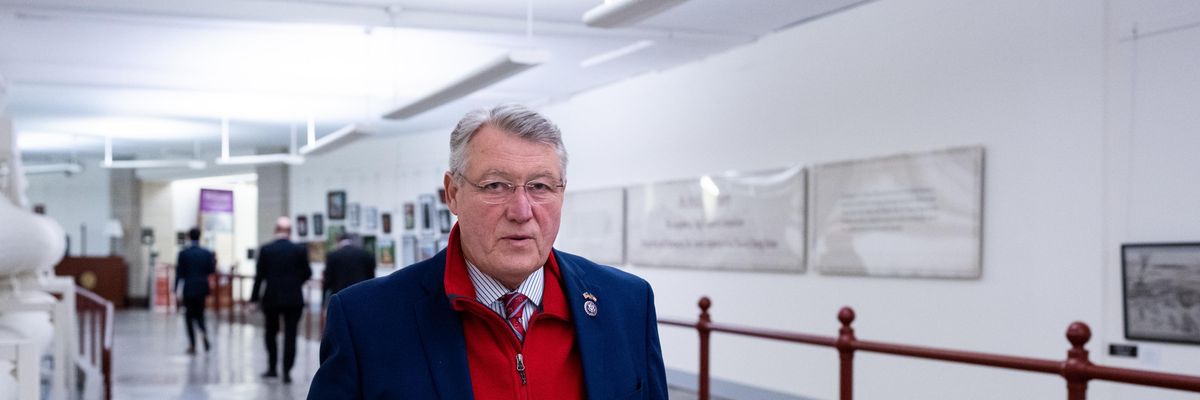 Rep. Rick Allen leaves a House Republican caucus meeting