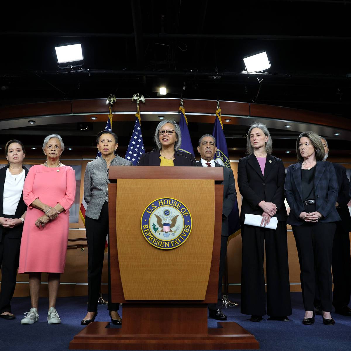 Rep. Robin Kelly Discuess Articles Of Impeachment Against DHS Secretary Noem