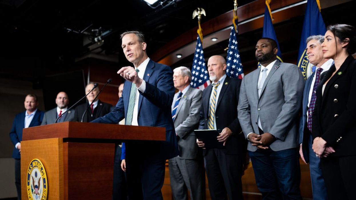 Rep. Scott Perry (R-Pa.), chair of the House Freedom Caucus, speaks during a press conference at the Capitol on March 10, 2023.