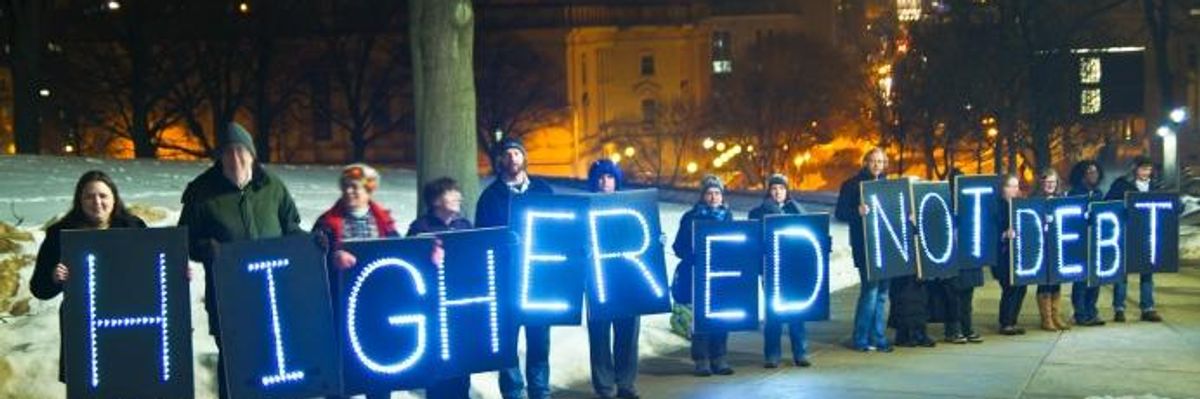 A Movement Emerges to Free Former Students from Crushing Loan Debts