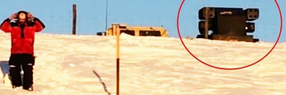 DAPL Tensions Heat Up as National Guard Deploys 'Observational' Missile Launchers