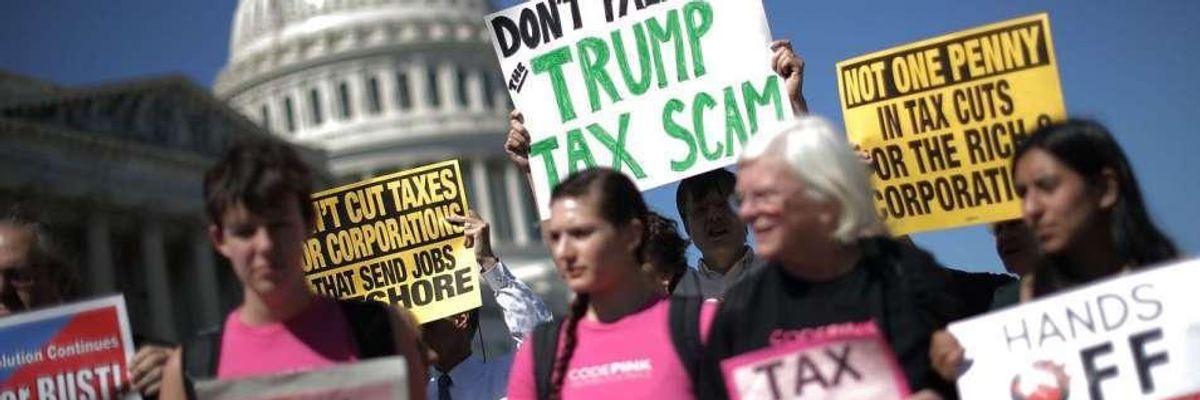 Support for GOP Tax Scam Drops as Corporate America Gorges on Record Stock Buybacks