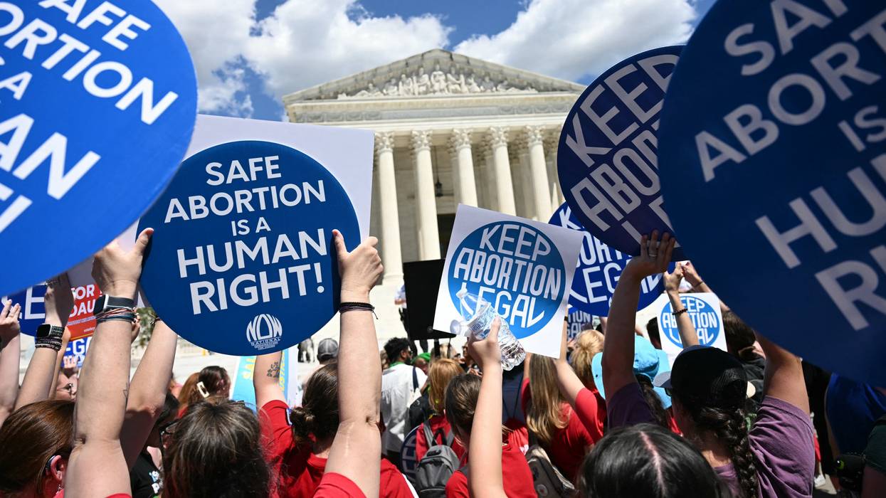 Reproductive rights activists protest at Supreme Court