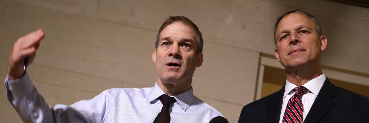 Reps. Jim Jordan (R-Ohio) and Scott Perry (R-Pa.)