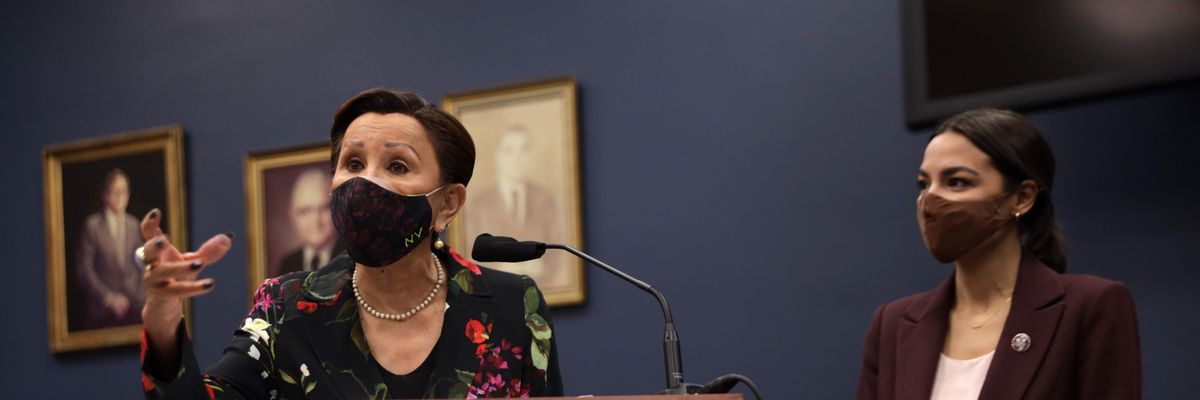 Reps. Nydia Velazquez and Alexandria Ocasio-Cortez