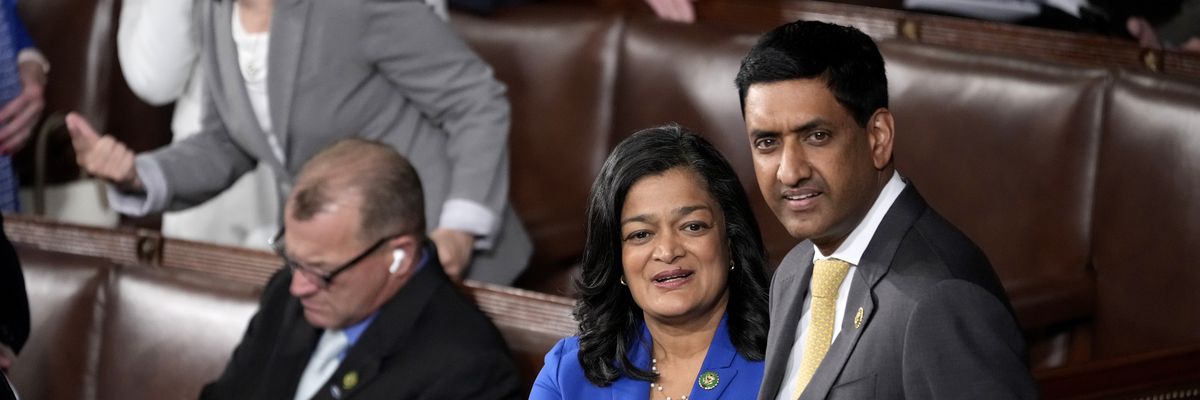 Reps. Pramila Jayapal and Ro Khanna