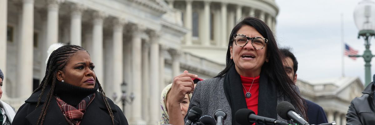 Reps. Rashida Tlaib and Cori Bush