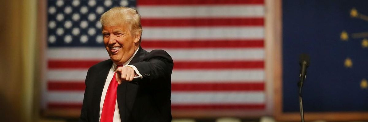 Republican presidential candidate Donald Trump