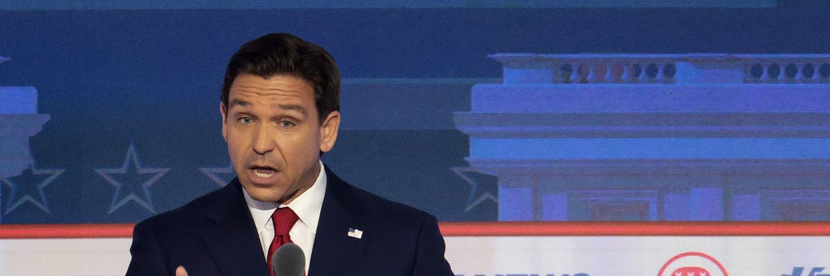 Republican presidential candidate Florida Gov. Ron DeSantis