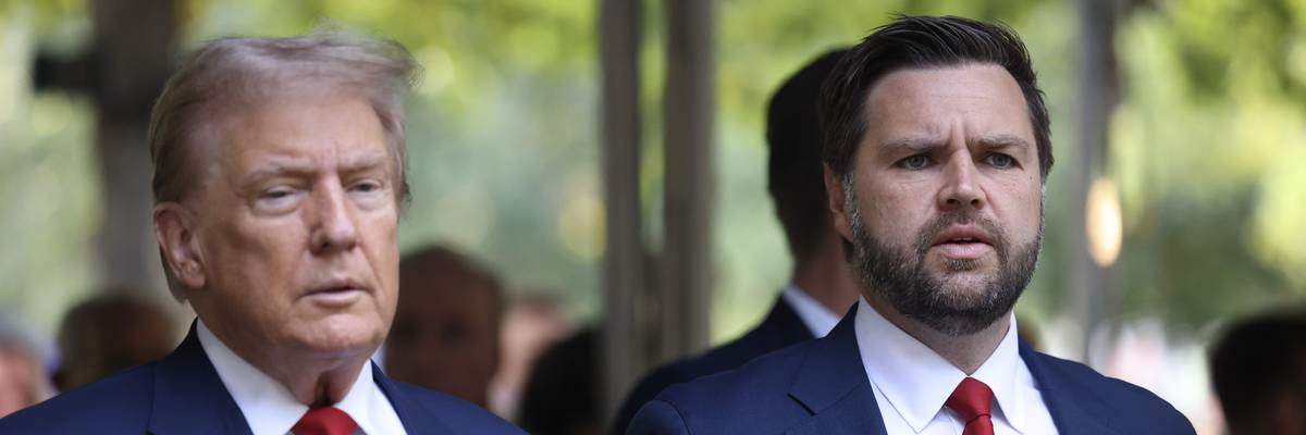 Republican presidential nominee Donald Trump and his running mate, U.S. Sen. J.D. Vance