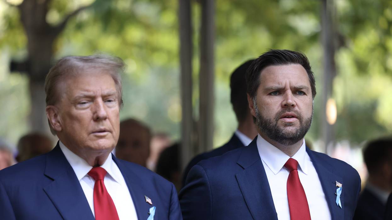 Republican presidential nominee Donald Trump and his running mate, U.S. Sen. J.D. Vance