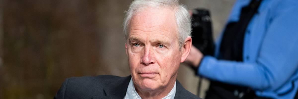 Republican Sen. Ron Johnson appears at a hearing