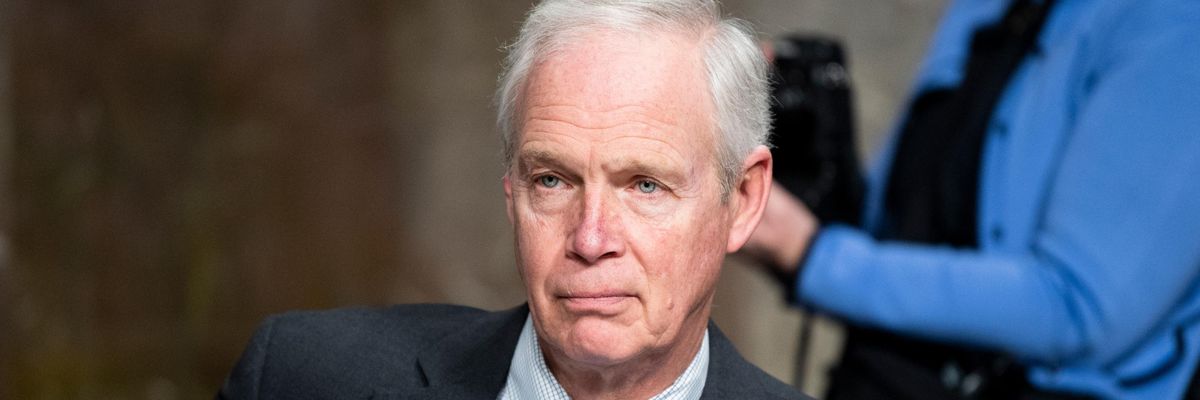 Republican Sen. Ron Johnson appears at a hearing