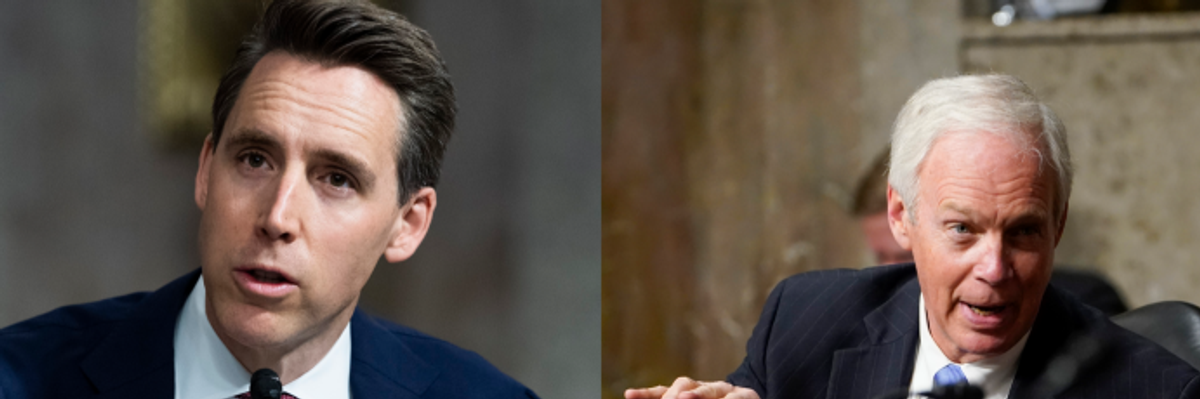 Josh Hawley and Ron Johnson Are Both a National Disgrace