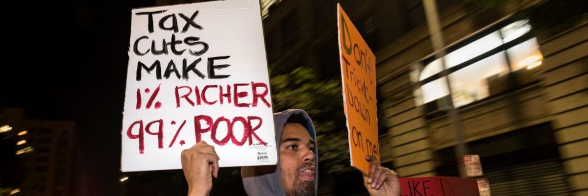 Republican Tax Bill Protest in Los Angeles