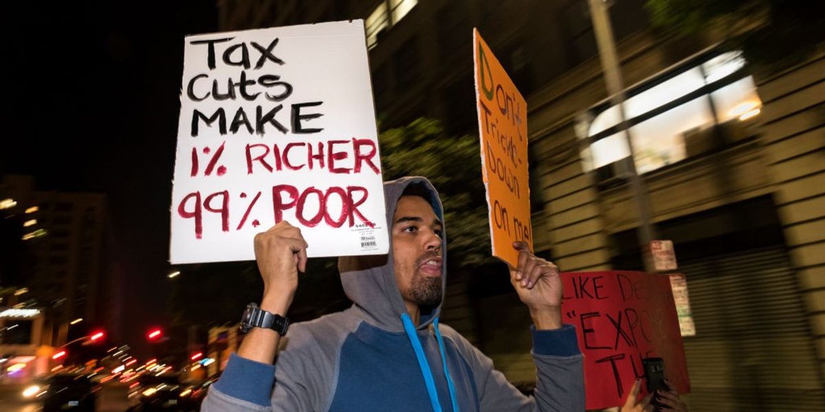 Republican Tax Bill Protest in Los Angeles