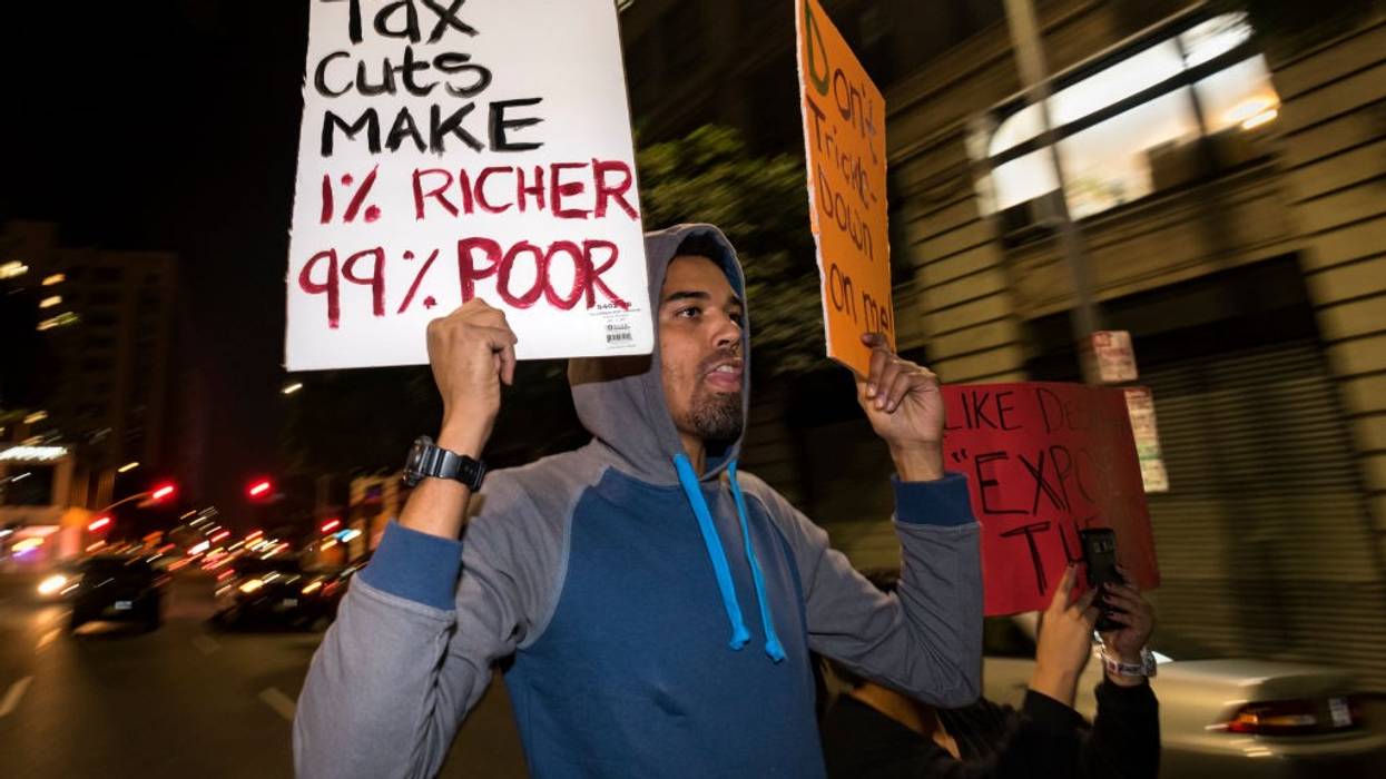 Republican Tax Bill Protest in Los Angeles