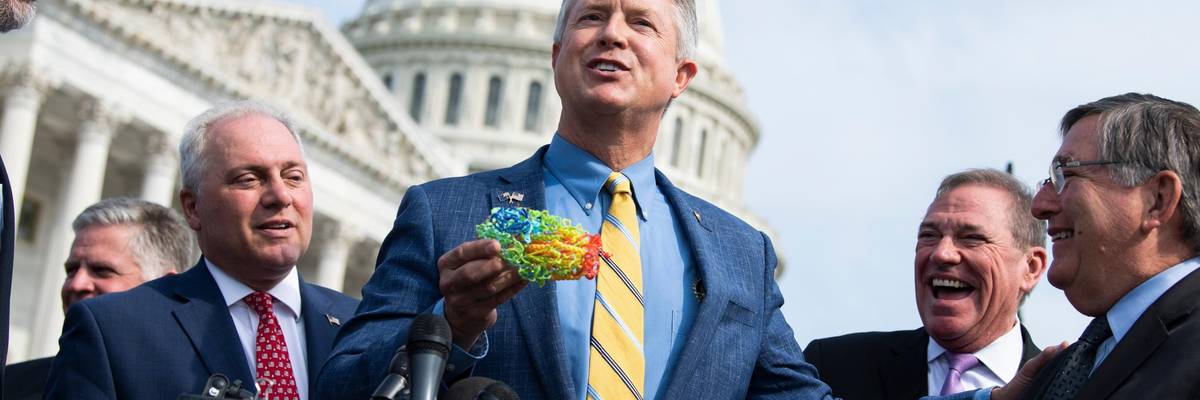 Republicans appear at a news conference