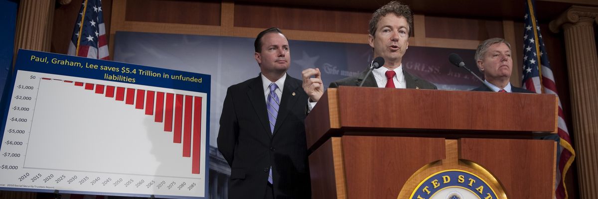 Republicans hold a news conference on Social Security