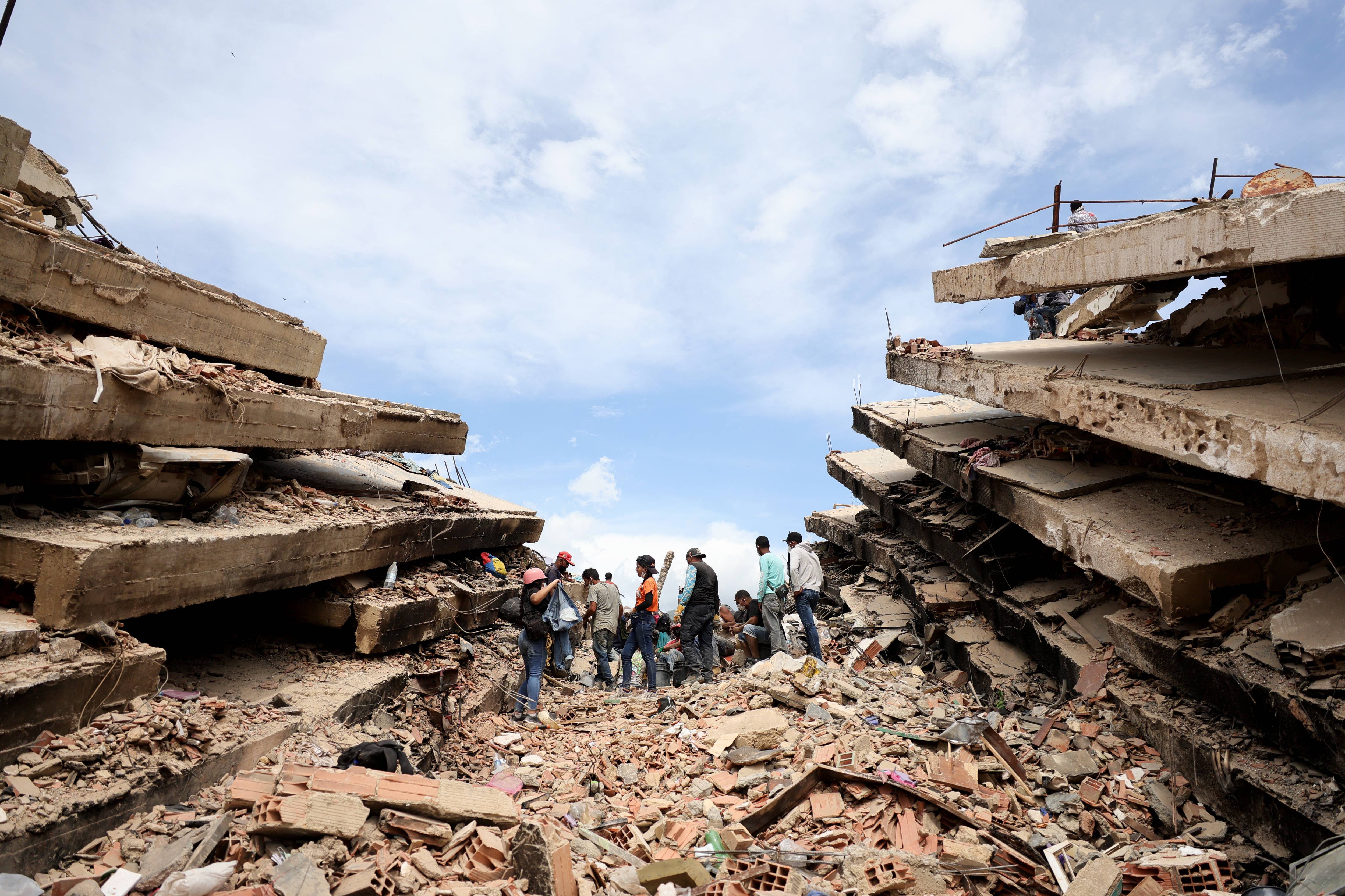 Rescue Efforts Continue In Venezuela After A Double Earthquake Struck The Country