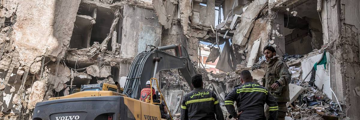 Rescue workers continued to search for missing people in the