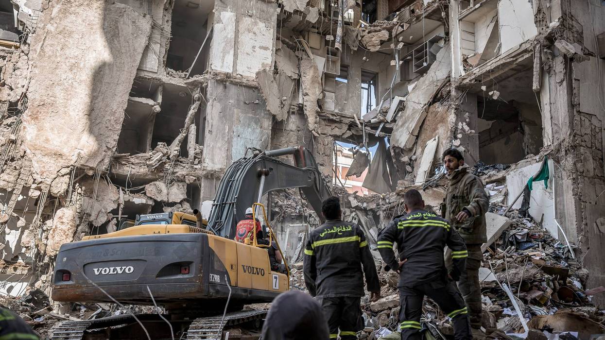 Rescue workers continued to search for missing people in the