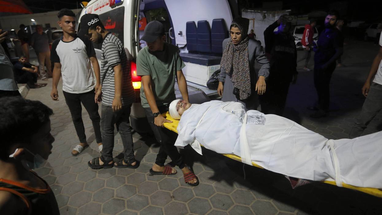 Rescue workers in Gaza