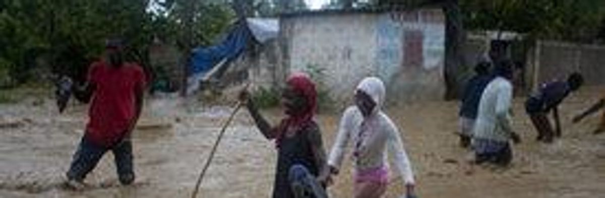 Tropical Storm Isaac Pummels Haiti's Homeless