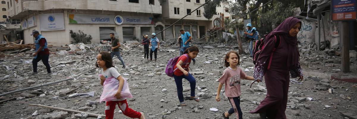 Residents move away for safer spots amid destroyed buildings