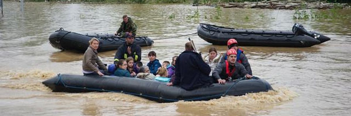 'This is a Catastrophe': Epic Floods Threaten Balkans