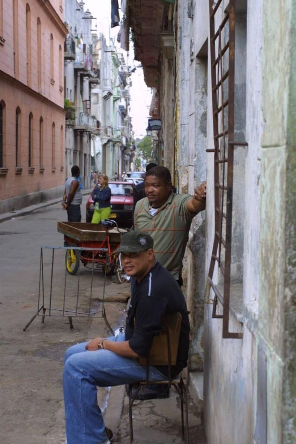 Residents of Old Havana. Photo by Reese Erlich