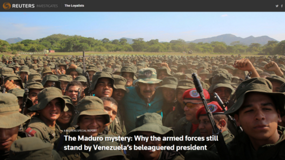 Reuters: The Maduro mystery: Why the armed forces still stand by Venezuela's beleaguered president