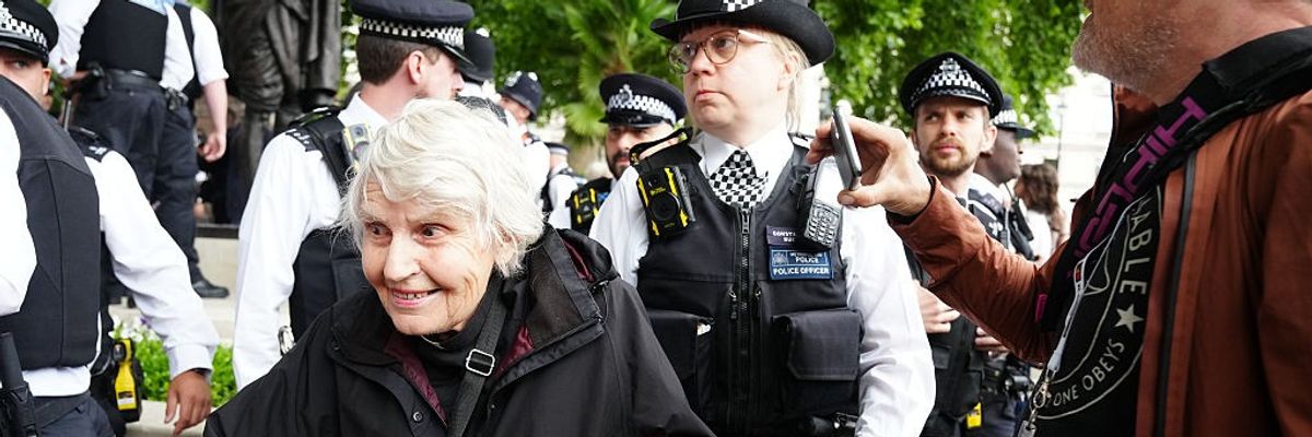 Rev. Sue Parfitt is arrested by UK police