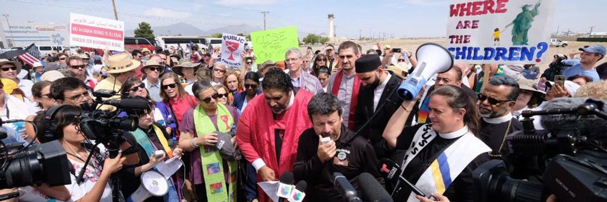 "It Doesn't Have to Be This Way": Faith Leaders Rally at Detention Center Demanding End to Inhumane Treatment of Immigrants