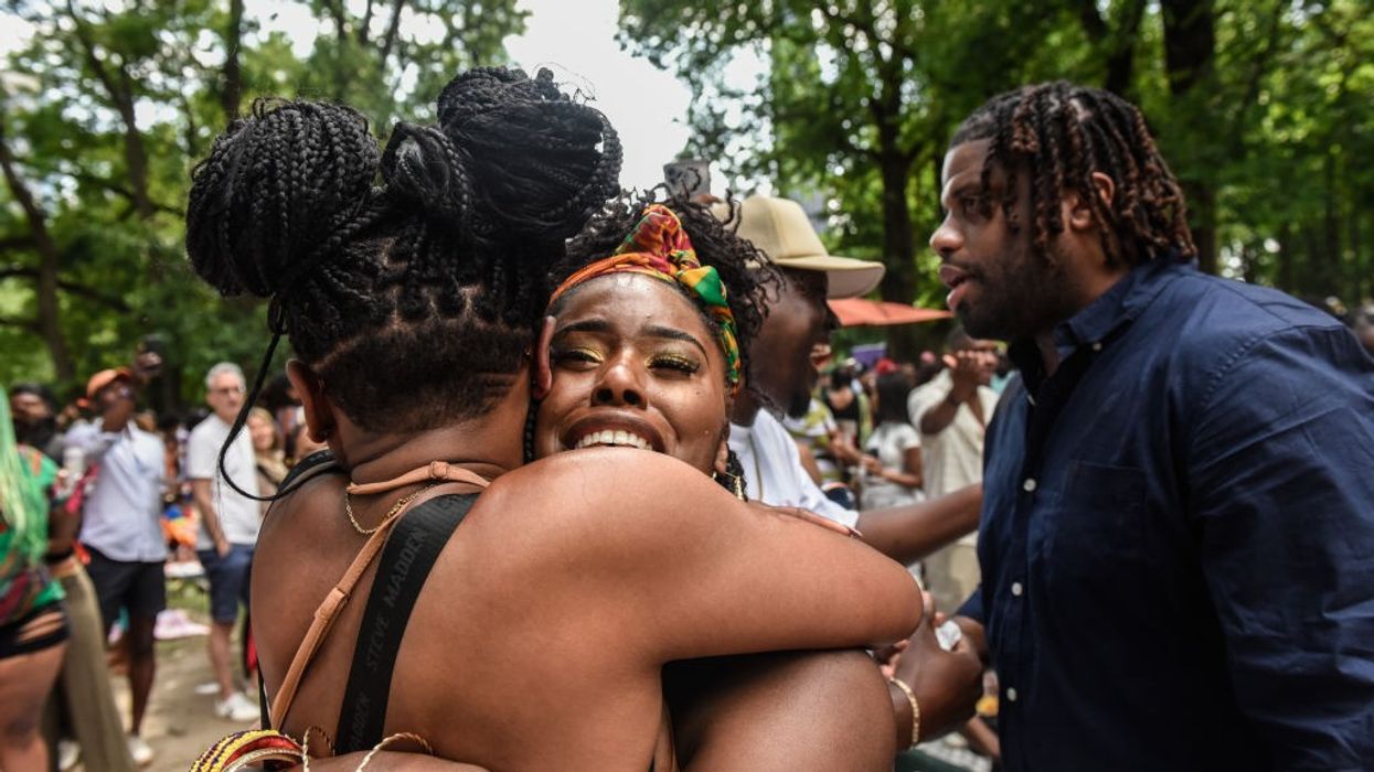 Revelers Gather To Celebrate Juneteenth At Brooklyn's Fort Greene Park