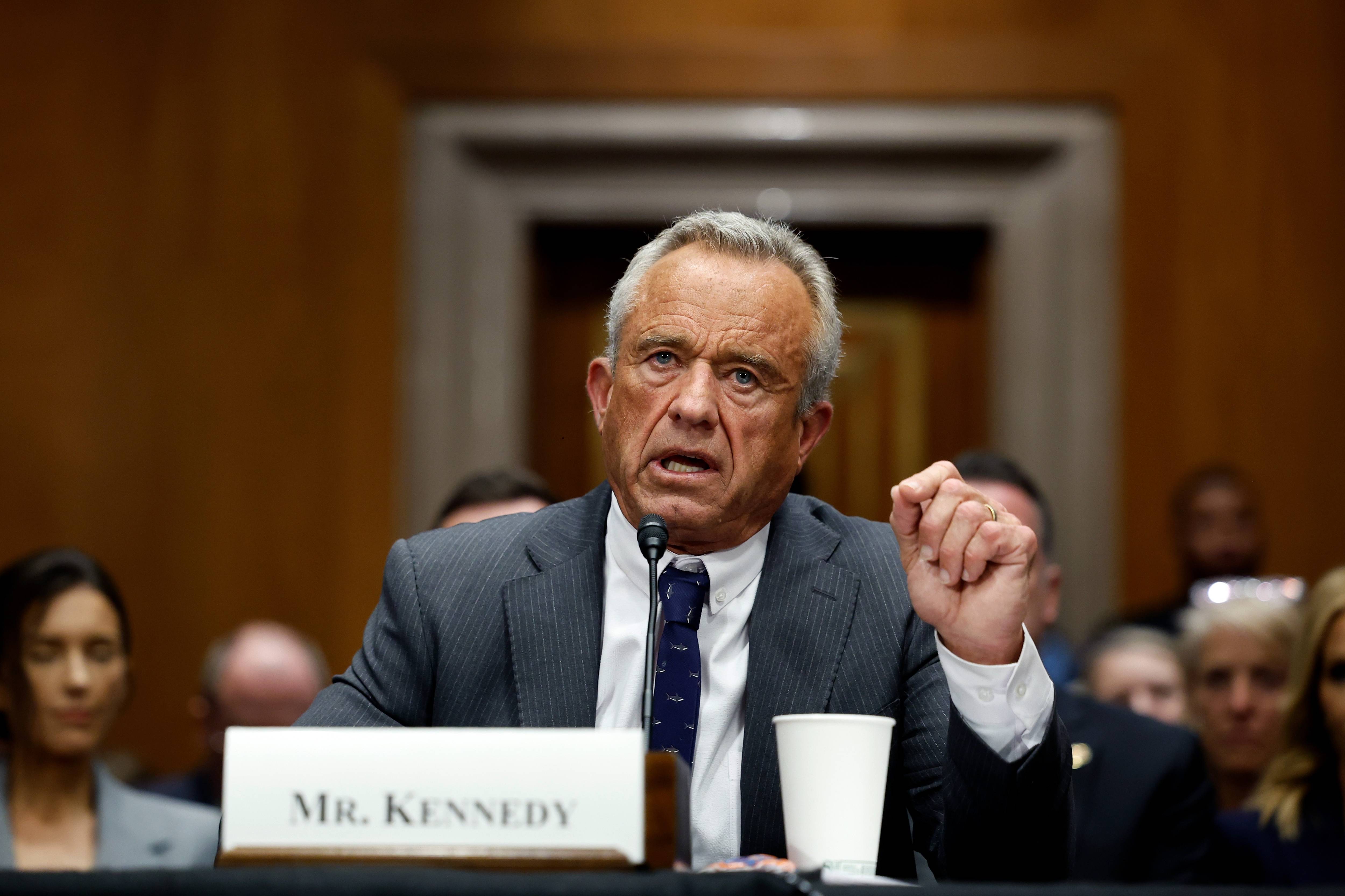 RFK Jr is seen during his confirmation hearing