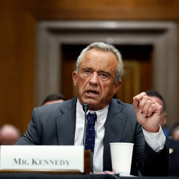 RFK Jr is seen during his confirmation hearing