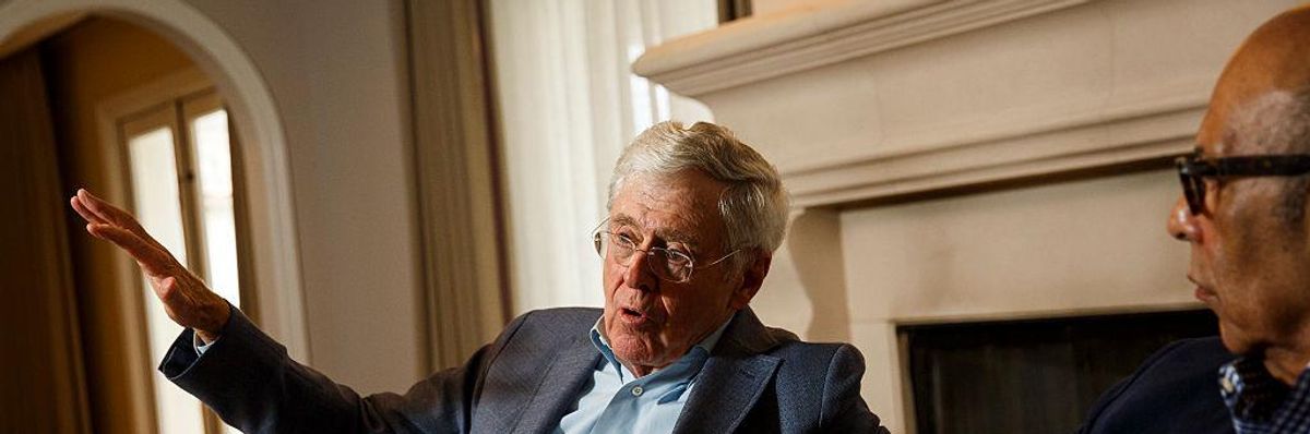 Right-wing billionaire Charles Koch