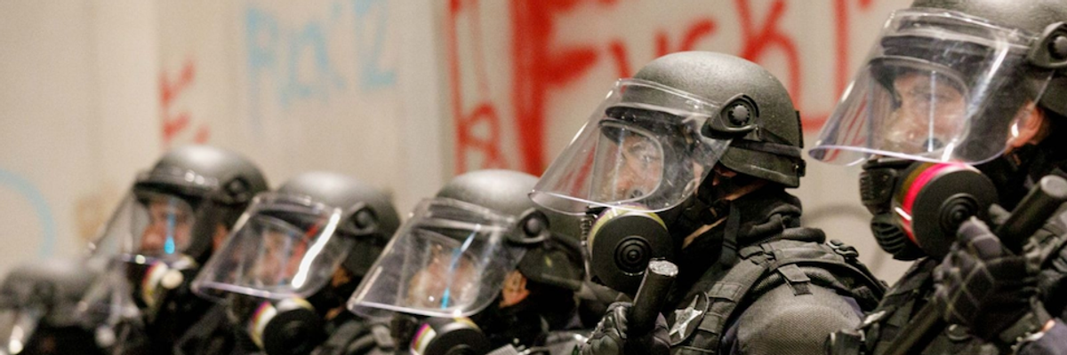 Despite Claims From Officials, Demonstrators Say Police, Not Protesters, Are Real 'Outside Agitators'