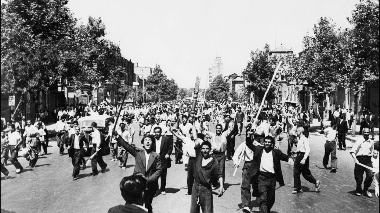 Riots during the coup in Iran in 1953.