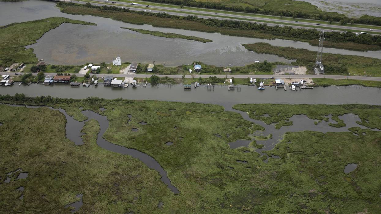Rising sea levels are seen in New Orleans