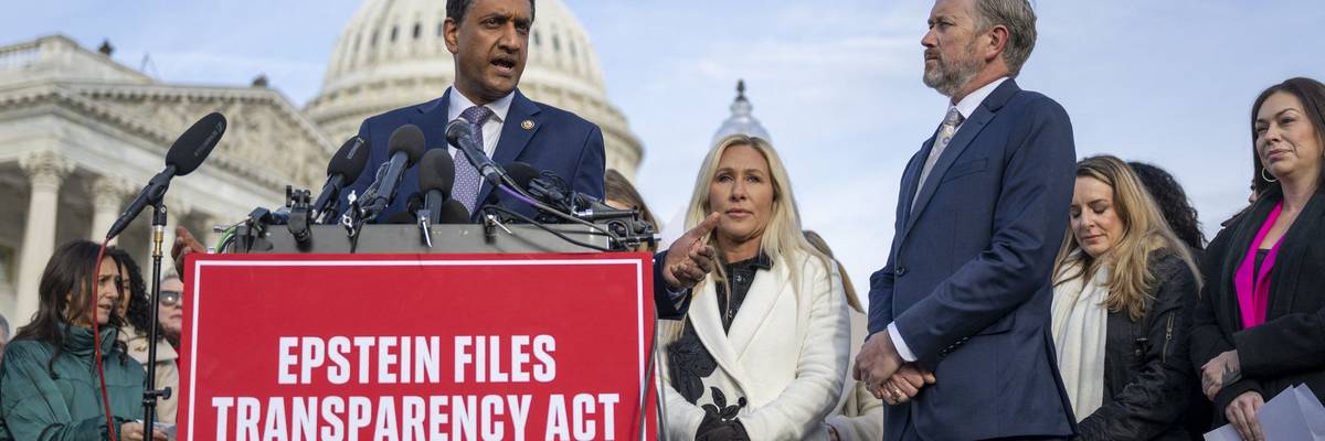 Ro Khanna and Thomas Massie introduce the Epstein Files Transparency Act