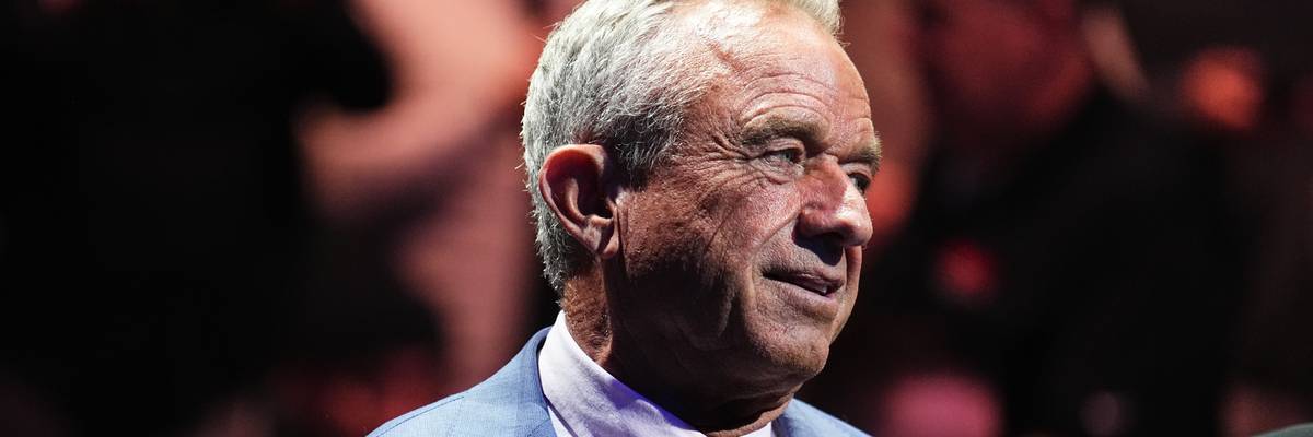 Robert F. Kennedy Jr. looks on during the UFC 309 event at Madison Square Garden