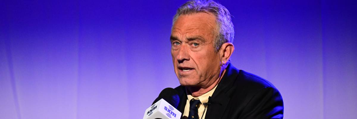 Robert F. Kennedy Jr. speaks during a town hall event