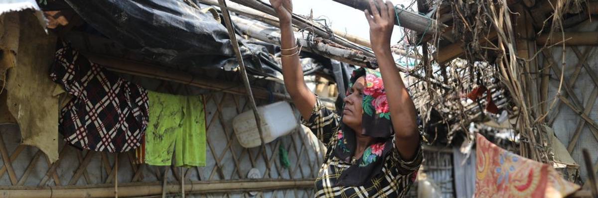 Rohingya refugees in Bangladesh.