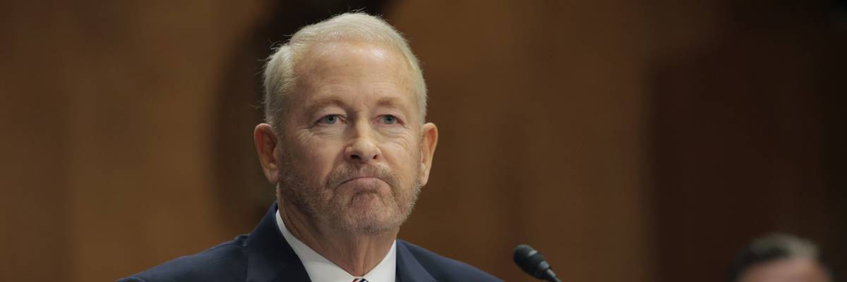 Ronald Johnson speaks to the Senate