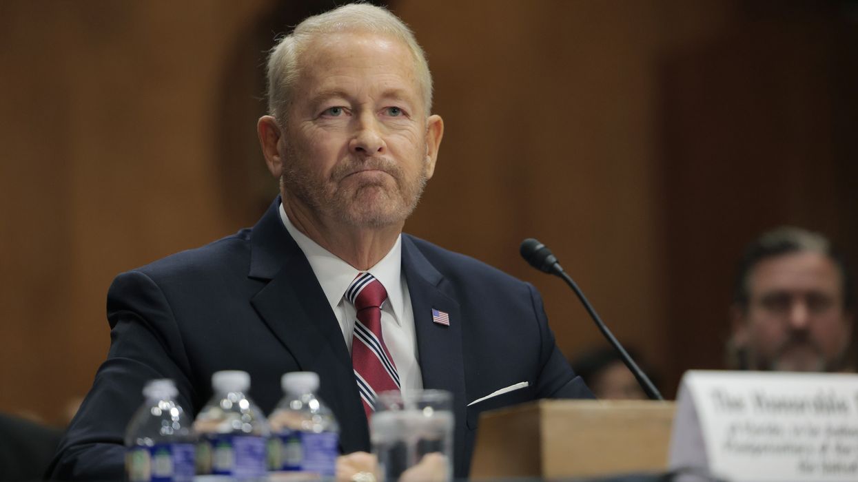 Ronald Johnson speaks to the Senate